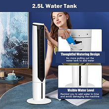Load image into Gallery viewer, GOFLAME Evaporative Air Cooler, 3-in-1 Portable Tower Fan with Remote Control, 3 Speeds and 3 Modes, 9H Timer, LED Display, Air Humidifier Air Conditioner Fan for Home and Office
