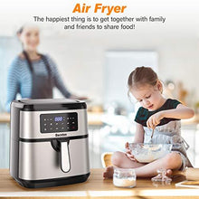 Load image into Gallery viewer, Oacvien Air Fryer, 9.8 Quart Large Air Fryer, 1700W Hot Airfryer Oven with Touch Control Panel, Remember, Temperature Control and 9 Preset Menus for Bake, Roast, Grill and Thaw, ETL Certified
