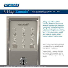 Load image into Gallery viewer, Schlage Lock Company BE489WB CEN 619 Schlage Encode Deadbolt Smart Lock | WiFi Touchscreen Keypad, Satin Nickel
