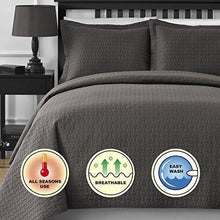 Load image into Gallery viewer, Comfy Bedding Frame Jacquard Microfiber Queen 5-piece Comforter Set, Gray
