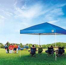 Load image into Gallery viewer, E-Z UP ENV3WH10RB, 10' x 10', Roller Bag, 4-Piece Spike Set, Recreational Grade Royal Blue Top NEW Envoy EZ UP Instant Canopy Shelter Tent, 10' by 10'
