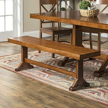 Load image into Gallery viewer, Walker Edison Furniture Solid Wood Brown Dining Bench

