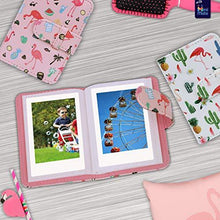 Load image into Gallery viewer, Fujifilm Instax Mini 9 Instant Camera Flamingo Pink with Custom Case + Fuji Instax Film Value Pack (50 Sheets) Flamingo Designer Photo Album for Fuji instax Mini 9 Photos.
