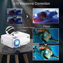 Load image into Gallery viewer, Mini Projector, TOPVISION 4000LUX Outdoor Movie Projector with Screen Mirroring,Full HD 1080P Supported LED Projector, Compatible with Fire Stick,HDMI,VGA,USB,TV,Box,Laptop,DVD
