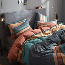Load image into Gallery viewer, Joyreap 3 Pieces Duvet Cover Set, Premium Washed Cotton Comforter Cover, Rainbow Gray Duvet Cover with Zipper &amp; Two Pillowcases, Ultra Soft, Breathable and for All Season (King, 104x90 inches)
