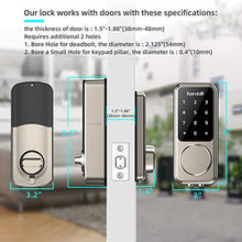 Load image into Gallery viewer, [2021 Newest] Smart Lock Keyless Entry Deadbolt Door Locks, Digital Electronic Bluetooth Deadbolt Door Lock with Keypad, Smart Locks Front Door Works with APP, Code and eKey Auto Lock for Homes Hotels
