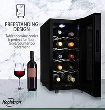 Load image into Gallery viewer, Koolatron Urban Series 10 Bottle Wine Cooler, Thermoelectric Wine Fridge, 1 cu. ft. Freestanding Wine Cellar for Small Kitchen, Apartment, Condo, Cottage, RV

