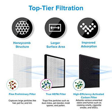 Load image into Gallery viewer, LEVOIT Smart Wifi Air Purifier for Home, Extra-Large Room with H13 True HEPA Filter &amp; Air Purifier LV-PUR131 Replacement Filter, True HEPA &amp; Activated Carbon Filters Set, LV-PUR131-RF
