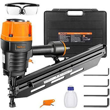 Load image into Gallery viewer, Framing Nailer Kit, 2" to 3-1/2" Full Round Head Nail Gun, 21°Heavy Duty Magazine with 60 Nails Capacity, Ergonomic Nailer with Interchangeable Trigger and Safety Goggles, Storage Case Included
