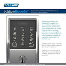 Load image into Gallery viewer, Schlage BE489WB CEN 625 Encode Deadbolt Smart Lock | WiFi Touchscreen Keypad, Bright Chrome
