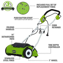 Load image into Gallery viewer, Greenworks 10 Amp 14-Inch Corded Dethatcher, 27022
