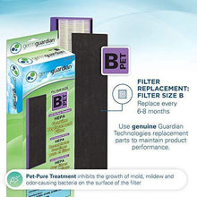 Load image into Gallery viewer, GermGuardian True HEPA Filter Air Purifier, UV Light Sanitizer, Eliminates Germs, Filters Allergies, Pets, Pollen, Smoke, Dust, Mold, Odors, Quiet 22 inch, 5-in-1 Air Purifier for Home, Black
