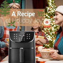 Load image into Gallery viewer, COSORI Smart WiFi Air Fryer 5.8QT(100 Recipes), Digital Touchscreen with 11 Cooking Presets for Air Frying, Roasting &amp; Keep Warm ,Preheat &amp; Shake Remind, Works with Alexa &amp; Google Assistant,1700W
