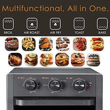 Load image into Gallery viewer, WEESTA 19 Quart Air Fryer Toaster Oven, 5-IN-1 Countertop Convection Oven with Air Fry Air Roast Toast Broil Bake Function for Fried Chicken, Steak, Fries, Tater Tots, Chips, Bacon, Pizza, etc.
