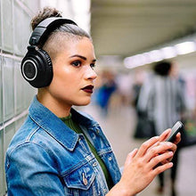 Load image into Gallery viewer, Audio-Technica ATHM50XBT Wireless Bluetooth Over-Ear Headphones, Black
