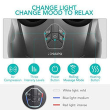 Load image into Gallery viewer, Naipo Foot Massager Machine Shiatsu Electric Feet Massager with Heat,Deep Kneading,Air Compression for Foot Plantar Fasciitis, Pain Relief, Circulation Fits Feet up to Men Size 12.5
