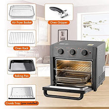 Load image into Gallery viewer, WEESTA 19 Quart Air Fryer Toaster Oven, 5-IN-1 Countertop Convection Oven with Air Fry Air Roast Toast Broil Bake Function for Fried Chicken, Steak, Fries, Tater Tots, Chips, Bacon, Pizza, etc.
