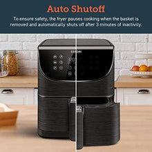 Load image into Gallery viewer, COSORI Air Fryer Max XL(100 Recipes) Digital Hot Oven Cooker, One Touch Screen with 13 Cooking Functions, Preheat and Shake Reminder, 5.8 QT, Black
