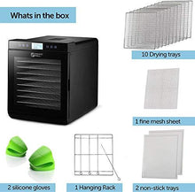 Load image into Gallery viewer, Magic Mill Food Dehydrator Machine - Digital Adjustable Timer | Temperature Control | Keep Warm Function | Dryer for Jerky, Herb, Meat, Beef, Fruit and To Dry Vegetables | 10 Stainless Steel trays
