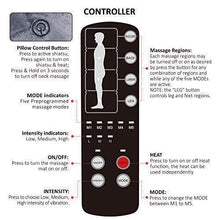 Load image into Gallery viewer, Comfier Massage Mat, Full Body Heating Massage Pad with Movable Shiatsu Neck Massage Pillow, 10 Vibrating Motors &amp; 4 Heating Pad, Neck,Shoulder Back Massager
