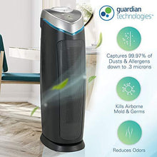 Load image into Gallery viewer, Germ Guardian True HEPA Filter Air Purifier with UV Light Sanitizer, Eliminates Germs, Filters Allergies, Pollen, Smoke, Dust Pet Dander, Mold Odors, Quiet 22 inch 4-in-1 Air Purifier for Home AC4825E
