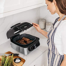 Load image into Gallery viewer, Ninja Foodi AG301 5-in-1 Indoor Electric Countertop Grill with 4-Quart Air Fryer, Roast, Bake, Dehydrate, and Cyclonic Grilling Technology
