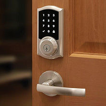 Load image into Gallery viewer, Kwikset 99190-001 Premis Traditional Arched Touchscreen Keyless Entry Smart Lock Apple HomeKit Featuring SmartKey Security in Satin Nickel
