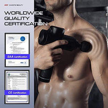 Load image into Gallery viewer, Massage Gun Deep Tissue,Muscle Massage Gun for Athlete with 12 Heads,Super Quiet Brushless Motor,Back Shoulder Leg Facial Gun,Handheld Percussion Massage Gun for Pain Relief(Carbon Fiber)
