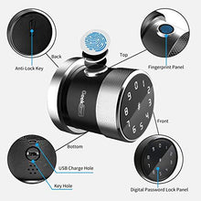 Load image into Gallery viewer, Geek Smart Door Lock - Keyless Fingerprint and Touchscreen Digital Door Lock, Secure Bluetooth, Easy Install, Great for Airbnb, Hotels and Offices, Homes, Apartments, Black(Upgraded 3.0)
