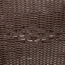 Load image into Gallery viewer, Flash Furniture Cadiz Series Red Bamboo-Aluminum Indoor-Outdoor Restaurant-Patio Chair with Dark Brown Rattan

