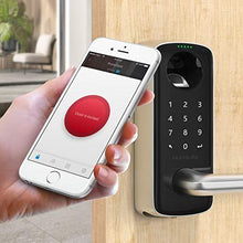 Load image into Gallery viewer, ULTRALOQ Lever The Most Advanced Smart Lock + Bridge WiFi Adaptor, Keyless Entry Bluetooth Fingerprint Digital Keypad Door Lock with Reversible Handle, Works with Alexa, Google Assistant, IFTTT

