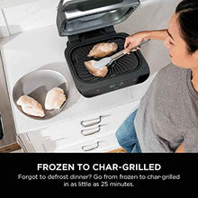 Load image into Gallery viewer, Ninja FG551 Foodi Smart XL 6-in-1 Indoor Grill with 4-Quart Air Fryer Roast Bake Dehydrate Broil and Leave-in Thermometer, with Extra Large Capacity, and a Stainless Steel Finish
