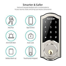 Load image into Gallery viewer, [2021 Newest] Smart Deadbolt Lock Front Door, hornbill Keyless Entry Door Lock with Keypad, Bluetooth Smart Locks Works with Alexa, Digital Code Lock for Airbnb Home Apartment
