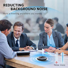 Load image into Gallery viewer, Bluetooth Speakerphone - eMeet M2 Gray Conference Speaker w/Dongle, Idea for Home Office 360º Voice Pickup 4 AI Echo &amp; Noise Canceling Microphones, Skype USB Speakerphone AUX in/Out for up to 8 People
