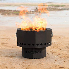 Load image into Gallery viewer, Smokeless Fire Pit for Outdoor Wood Pellet Burning Spark Bowl with Portable Carrying Bag, Firepit Grill of Fireplace Stove for Picnic Camping Cooking on Beach - M
