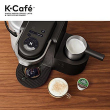 Load image into Gallery viewer, Keurig K-Cafe Single-Serve K-Cup Coffee Maker, Latte Maker and Cappuccino Maker, Comes with Dishwasher Safe Milk Frother, Coffee Shot Capability, Compatible With all Keurig K-Cup Pods, Dark Charcoal
