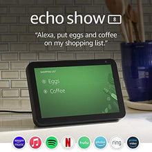 Load image into Gallery viewer, Echo Show 8 (1st Gen, 2019 release) -- HD smart display with Alexa – Unlimited Cloud Photo Storage – Digital Photo Display - Charcoal
