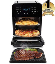 Load image into Gallery viewer, NuWave Brio 15.5-Quart Large Capacity Air Fryer + Grill; Probe; 2 Stainless Steel Racks; Drip Tray; Rotisserie Kit; Sear, Stage, Preheat, Rotisserie
