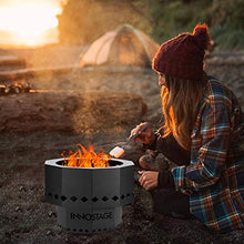 Load image into Gallery viewer, Patented Smokeless Fire Bowl Pit for Outdoor Wood Pellet Burning Spark with Portable Carrying Bag, Firepit Grill of Fireplace Stove for Picnic Camping Cooking on Beach - S
