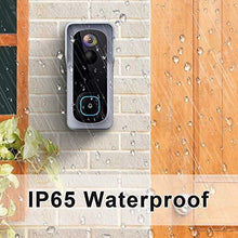 Load image into Gallery viewer, WiFi Video Doorbell Camera, XTU Wireless Doorbell Camera with Chime, 1080P HD, 2-Way Audio, Motion Detection, IP65 Waterproof, No Monthly Fees and 32GB SD Card Pre-installed
