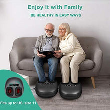 Load image into Gallery viewer, Medcursor Foot Massager Machine with Heat, Shiatsu Deep Kneading Massage, Multi-Level Settings, Air Compression, Electric Muscle Roller Feet Massager, Fits Feet Up to Size 11
