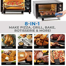 Load image into Gallery viewer, PowerXL Air Fryer Grill 8 in 1 Roast, Bake, Rotisserie, Electric Indoor Grill (6 Piece Accessory Pack), Black
