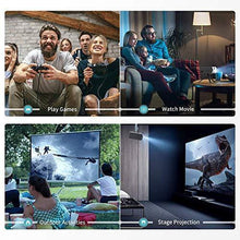 Load image into Gallery viewer, VANKYO Leisure 410 [Mini Tripod Included] Outdoor Projector with 1080P Supported, Portable Projector Compatiable with iOS/Android Connection, TV Stick, HDMI, PS5, VGA, USB for Home Entertainment
