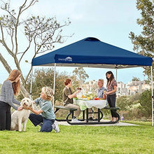 Load image into Gallery viewer, EAGLE PEAK 10’ x 10' Pop Up Canopy Tent Instant Outdoor Canopy Straight Leg Shelter with Adjustable Height and Wheeled Carrying Bag (Dark Blue)
