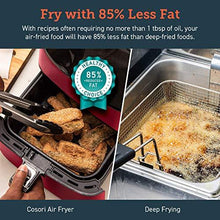 Load image into Gallery viewer, COSORI Air Fryer(100 Recipes, Rack &amp; 4 Skewers) Oilless Oven Cooker 13 Functions, Preheat &amp; Shake Reminder, LED Touch Screen, 3.7 QT, Digital-Burgundy Red
