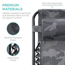 Load image into Gallery viewer, Best Choice Products Set of 2 Adjustable Steel Mesh Zero Gravity Lounge Chair Recliners w/Pillows and Cup Holder Trays, Camoflage
