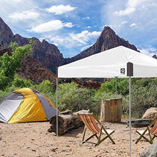 Load image into Gallery viewer, E-Z UP AMB3SBKF10SG Ambassador, 10' x 10', Roller Bag and 4 Piece Spike Set, Steel Gray Instant Canopy Shelter Tent
