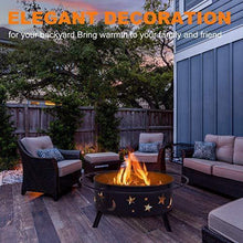 Load image into Gallery viewer, Outdoor Fire Pits Wood Burning Firepits for Outside,32 Inch
