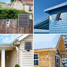 Load image into Gallery viewer, Security Camera Outdoor Wireless WiFi, ZUMIMALL Solar Powered Surveillance Camera with Rechargeable Battery, 1080P Night Vision, Motion Detection, 2-Way Audio, IP65 Waterproof, Cloud Storage/SD Slot
