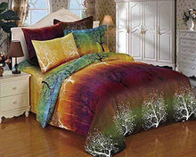 Load image into Gallery viewer, Swanson Beddings Rainbow Tree 3pc Duvet Bedding Set: Duvet Cover and Two Pillow Shams (Queen)
